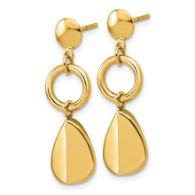 Load image into Gallery viewer, 14k Yellow Gold Fancy Dangle Post Earrings
