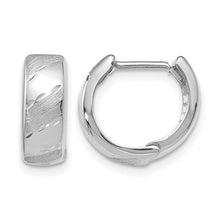 Load image into Gallery viewer, 14k White Gold Hoop Earrings
