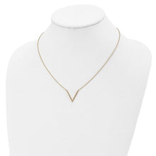 Load image into Gallery viewer, 14k Yellow Gold V Shaped Bar Necklace
