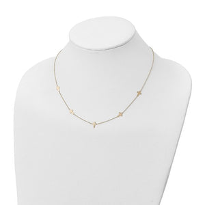 Yellow Gold Cross Necklace