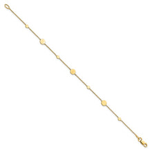 Load image into Gallery viewer, 14k Yellow Gold Polished Disc Bracelet
