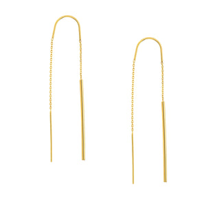 14k Yellow Gold Threader Earrings