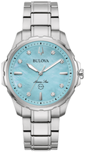 Load image into Gallery viewer, Ladies Stainless Steel Marine Star Bulova Watch
