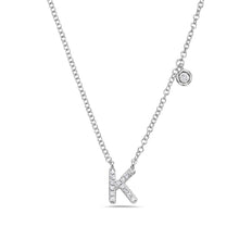 Load image into Gallery viewer, 14k White Gold &quot;Letter&quot; Necklace
