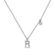 Load image into Gallery viewer, 14k White Gold &quot;Letter&quot; Necklace
