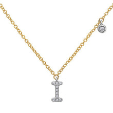 Load image into Gallery viewer, 14k Yellow and White Gold &quot;Letter&quot; Necklace
