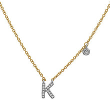 Load image into Gallery viewer, 14k Yellow and White Gold &quot;Letter&quot; Necklace
