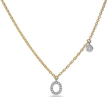 Load image into Gallery viewer, 14k Yellow and White Gold &quot;Letter&quot; Necklace
