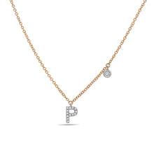 Load image into Gallery viewer, 14k Yellow and White Gold &quot;Letter&quot; Necklace
