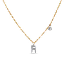 Load image into Gallery viewer, 14k Yellow and White Gold &quot;Letter&quot; Necklace
