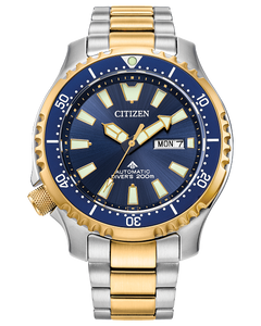 One Gents Two Tone Stainless Citizen Steel Promaster Diver Automatic Watch