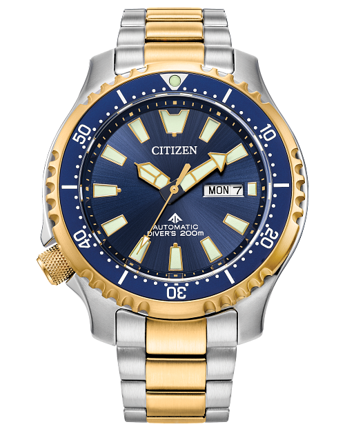 One Gents Two Tone Stainless Citizen Steel Promaster Diver Automatic Watch