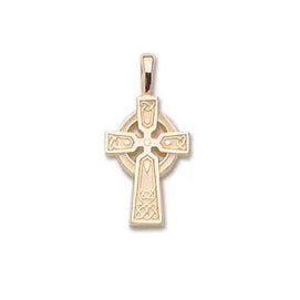 14k Yellow Gold Small Celtic Cross Pendant