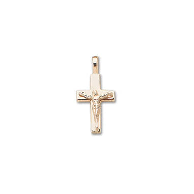14k Yellow Gold Medium Crucifix Cross Pendant