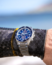 Load image into Gallery viewer, Gents Stainless Steel Promaster Chronograph Citizen Eco-Drive Divers Watch
