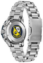 Load image into Gallery viewer, Gents Stainless Steel Eco-Drive Blue Angels Navihawk Chronograph Watch
