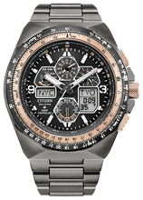 Load image into Gallery viewer, Gents Stainless Steel Graphite Tone Citizen Eco-Drive Divers Watch

