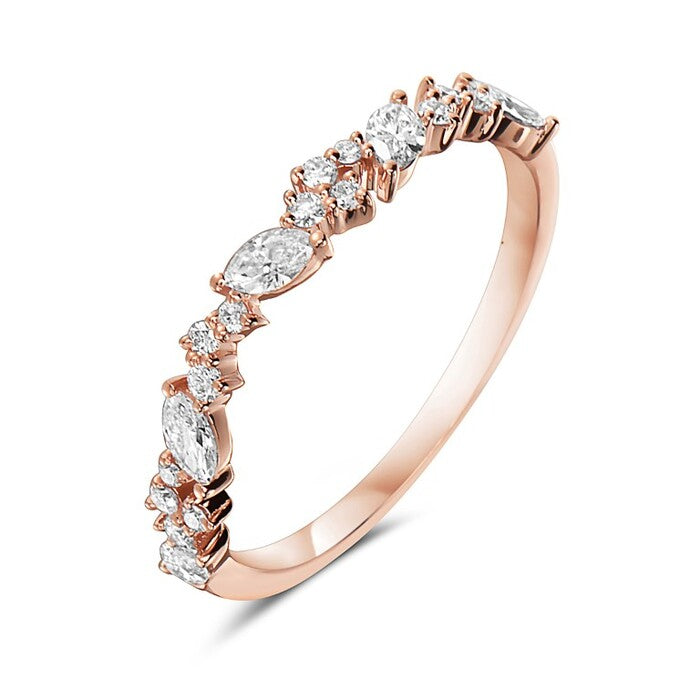 14k Rose Gold Diamond Ring