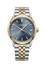 Load image into Gallery viewer, Gents Two-Tone 40mm Raymond Weil "Freelancer" Automatic Blue Dial Watch
