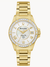 Load image into Gallery viewer, Ladies Stainless Steel Marine Star Bulova Watch
