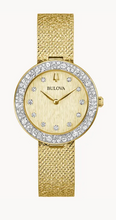 Load image into Gallery viewer, Ladies Stainless Steel Crystal Bulova Watch
