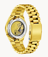 Load image into Gallery viewer, Gents Yellow tone Stainless Steel Citizen Tsuyosa Automatic Watch
