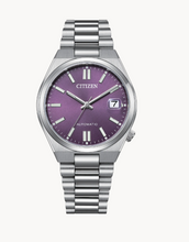 Load image into Gallery viewer, Stainless Steel Citizen "Tsuyosa" Collection Automatic Watch (Purple Dial)
