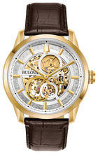 Load image into Gallery viewer, Gents Stainless Steel Classic Sutton Skeleton Bulova Watch

