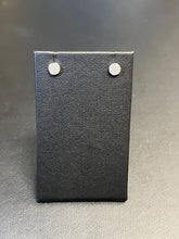 Load image into Gallery viewer, 14k White Gold Diamond Disc Stud Earrings
