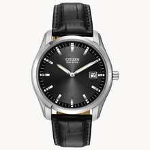 Load image into Gallery viewer, Citizen Eco-Drive Watch with a Round Black Dial
