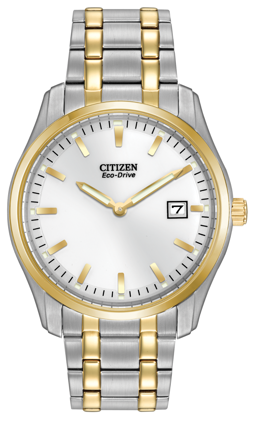 Gents Stainless Steel Two Tone Citizen Eco-Drive Watch