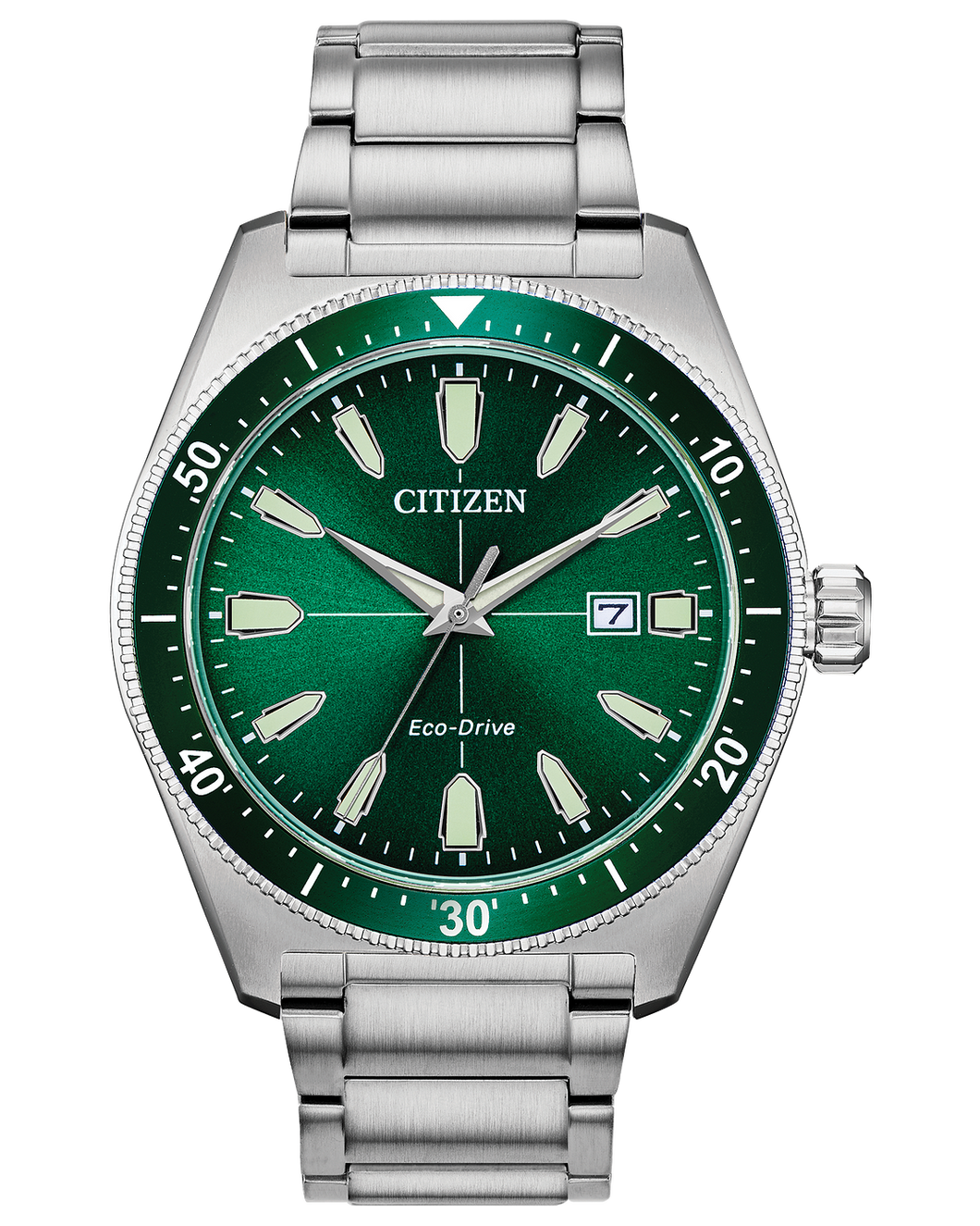 Stainless Steel Citizen Eco-Drive Watch (43 mm)
