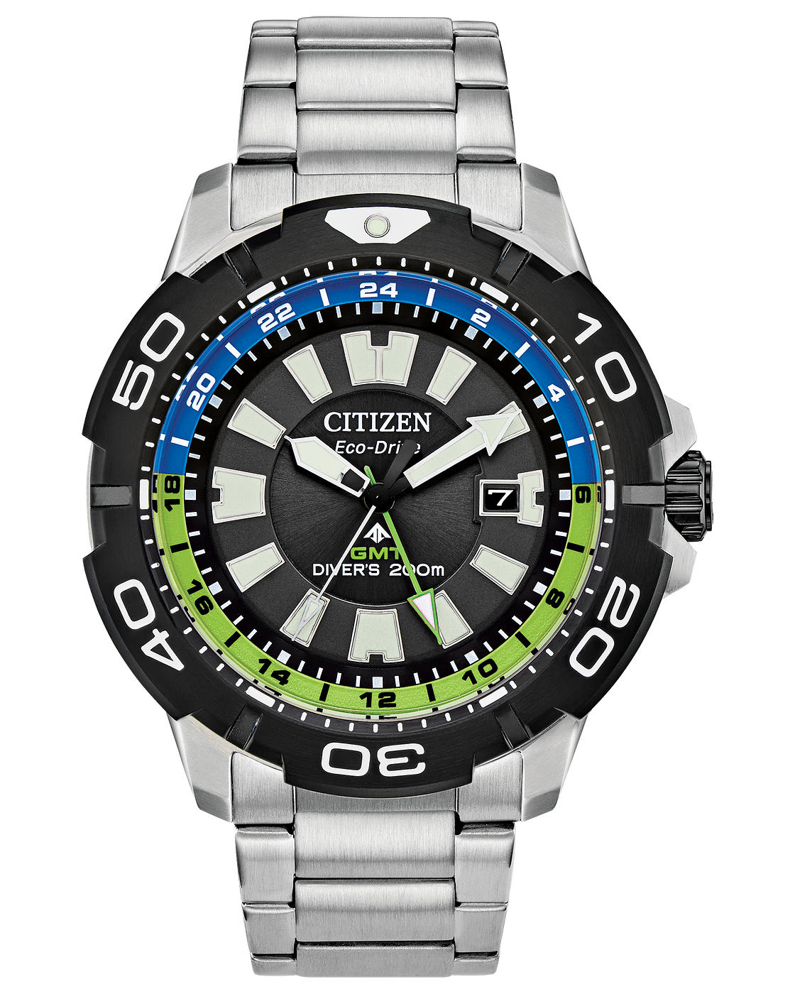 Citizen 】CITIZEN Eco-Drive GMT equipped WR200 watch for
