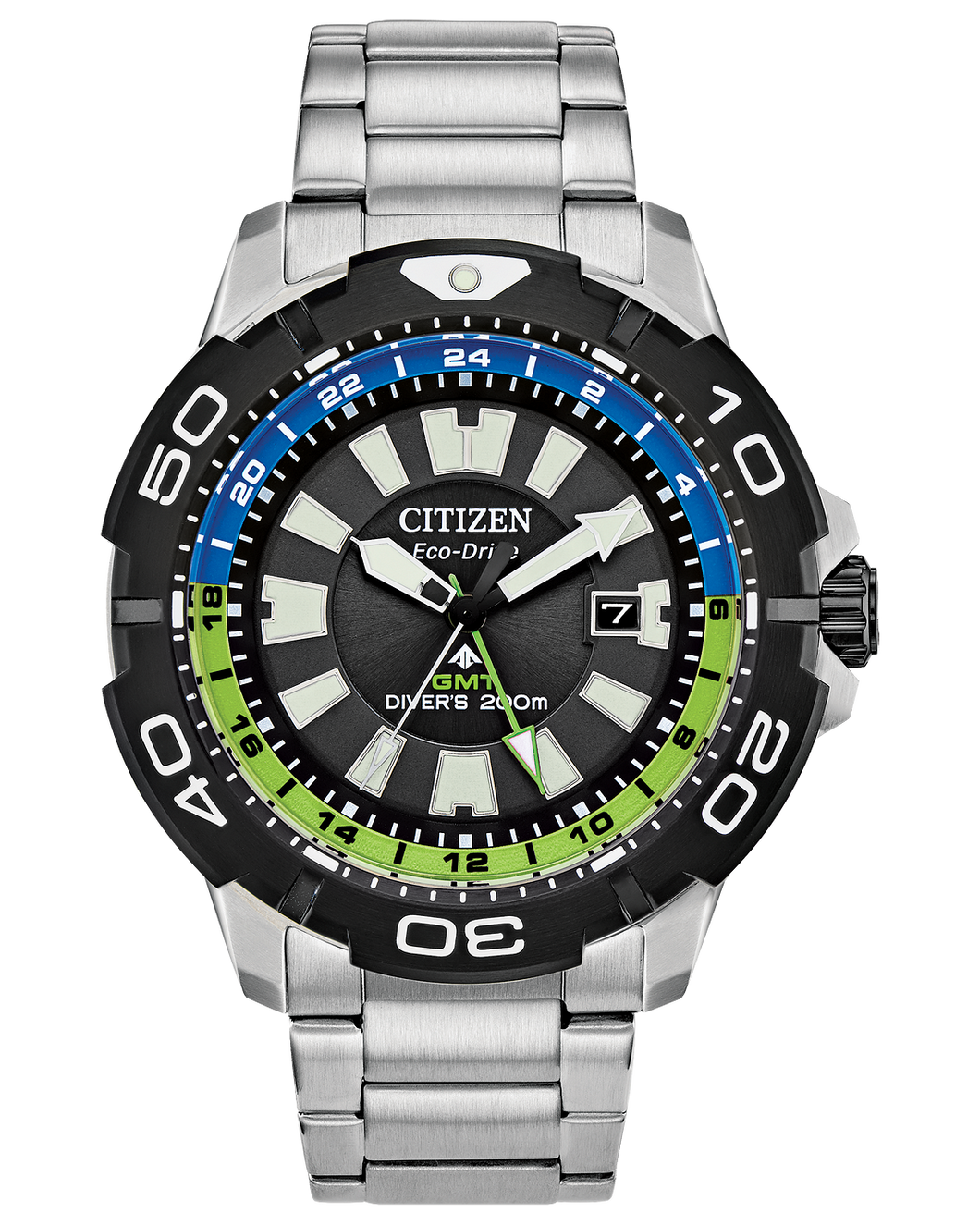 Stainless Steel Citizen Eco-Drive Promaster GMT Watch (44 mm)