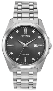 Gents Stainless Steel Citizen Eco-Drive Corso Watch