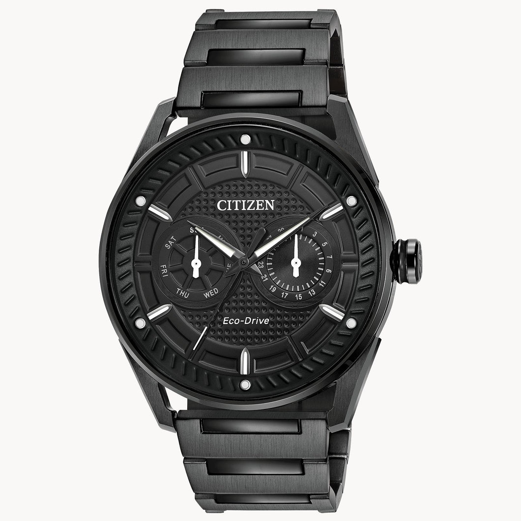 Stainless Steel Black Tone Citizen Eco-Drive 