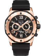 Load image into Gallery viewer, Rose and Black Two Tone Marine Star Stainless Steel Bulova Watch
