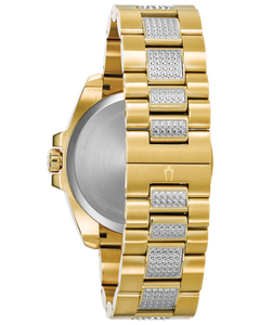 Stainless Steel Gold Tone Bulova Chronograph Watch