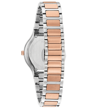 Load image into Gallery viewer, Ladies Rose and White Tone Stainless Steel Bulova Watch
