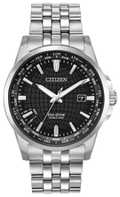 Load image into Gallery viewer, Gents Stainless Steel Citizen Eco-Drive World Time Perpetual Calendar Watch
