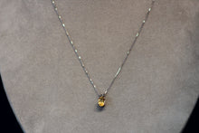 Load image into Gallery viewer, 14k White Gold Citrine Pendant
