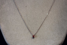 Load image into Gallery viewer, 14k White Gold Ruby Pendant
