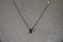 Load image into Gallery viewer, 14k White Gold Ruby Pendant

