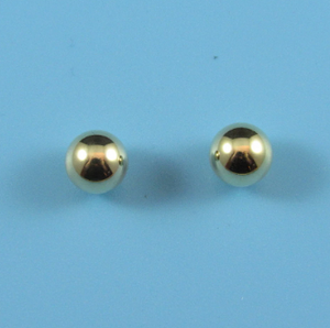 14k Yellow Gold 6mm Ball Earrings