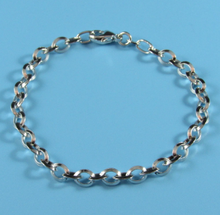 Load image into Gallery viewer, Ladies Dobbs Sterling Silver Rhodium Plated Braceet
