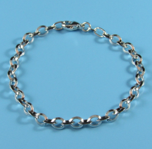 Ladies Dobbs Sterling Silver Rhodium Plated Braceet