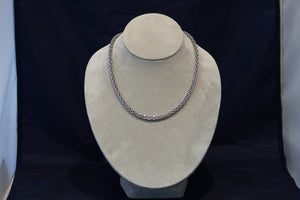 Sterling Silver Bubble Link Necklace (18")