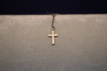 Load image into Gallery viewer, Sterling Silver Matte Bevel Cross
