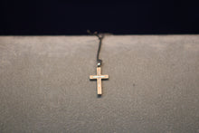 Load image into Gallery viewer, Sterling Silver Matte Bevel Cross
