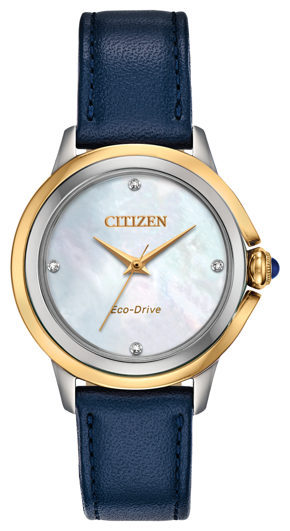 Ladies Stainless Steel Yellow and White Two Tone Citizen Eco-Drive Watch